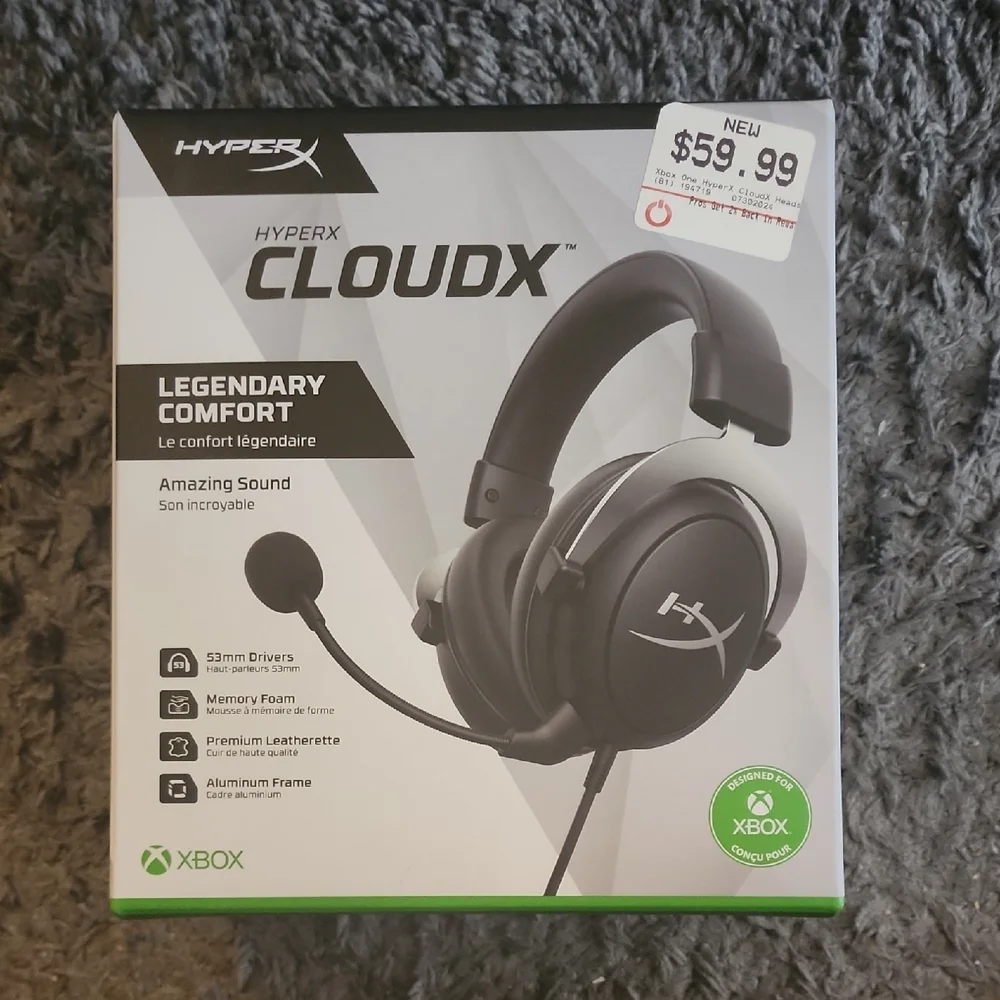Hype CloudX Black Gaming Headset